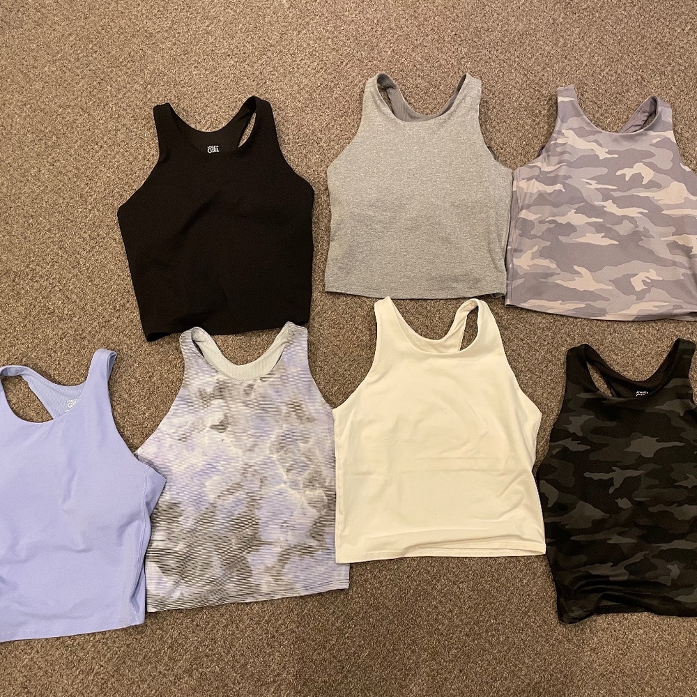 7 total Athleta Girl Long Distance Bra/Tanks, XXL/16